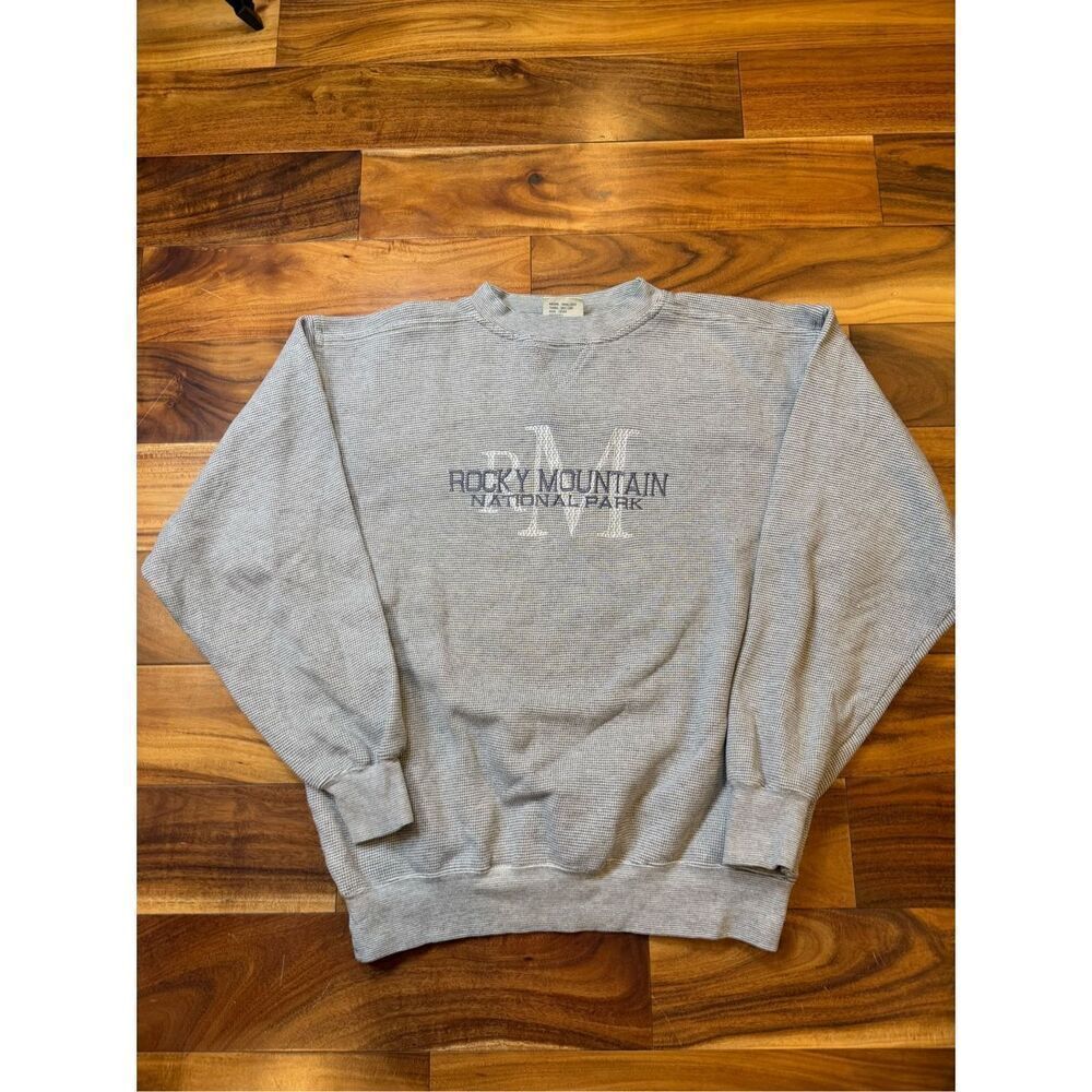 American Vintage Grey Rocky Mountain National Park Sweatshirt